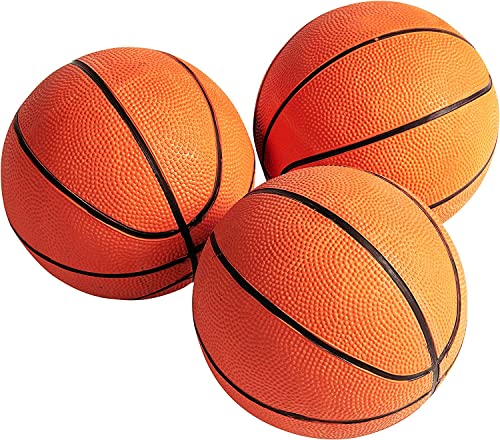 Hall of Games Arcade Basketball Replacement 7″ Rubber Basketballs, Orange (3 Pack), (BG800Y21010)