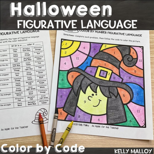 Halloween Figurative Language Color By Number