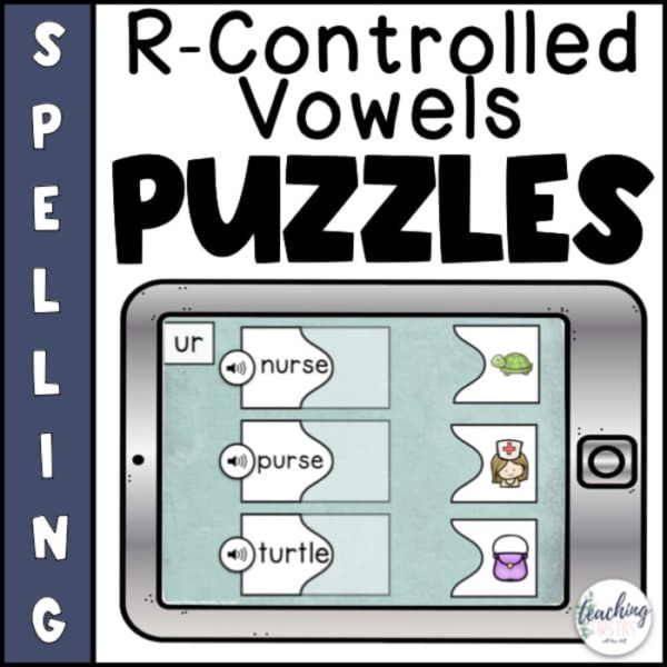R Controlled Vowels Activities Spelling Puzzles – 1st Grade