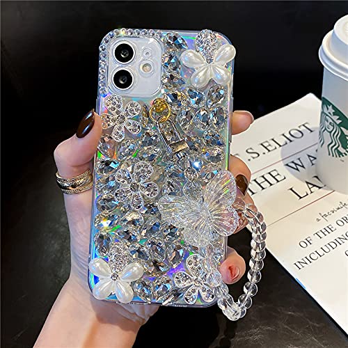 iFiLOVE for iPhone 13 Pro Max Bling Case, Girls Women 3D Luxury Sparkle Glitter Diamond Crystal Rhinestone Butterfly Charm Pendant Wristband Strap Laser Case Cover for iPhone 13 Pro Max 6.7 inch | The Storepaperoomates Retail Market - Fast Affordable Shopping