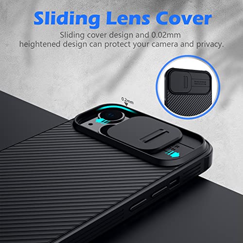 imluckies for iPhone 13 Case with Camera Cover 6.1″, Hard PC Back & Soft TPU Bumper Frame, Slim Protective & Slide Lens Protection Scratch-Resistant Cover 5G 2021, Black | The Storepaperoomates Retail Market - Fast Affordable Shopping