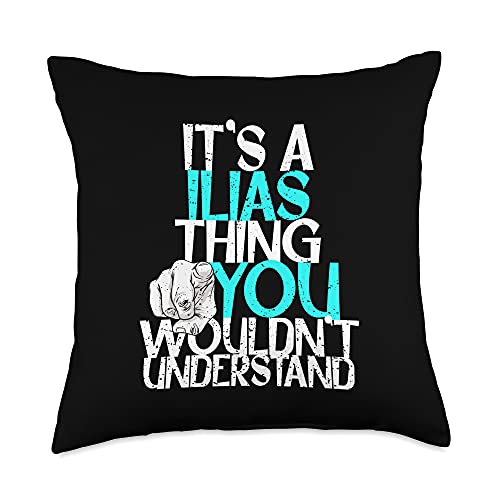 Custom Ilias Gifts & Accessories for Men It’s A Ilias Thing You Wouldn’t Understand Throw Pillow, 18×18, Multicolor