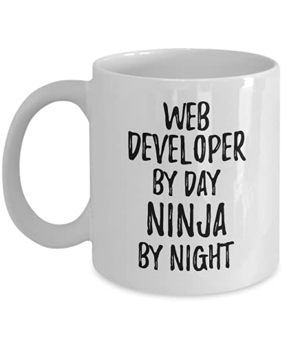 Funny Developer Mug By Day Ninja By Night Parenting Gift Idea New Parent Gag Coffee Tea Cup 11 oz