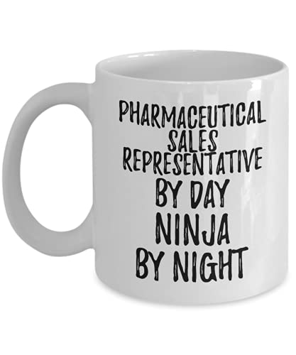 Funny Pharmaceutical Sales Representative Mug By Day Ninja By Night Parenting Gift Idea New Parent Gag Coffee Tea Cup 11 oz
