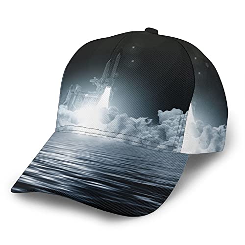Hat Space Shuttle Columbia Launch Clouds Seascape Men Women Adjustable Washed Twill Baseball Cap Dad Hats