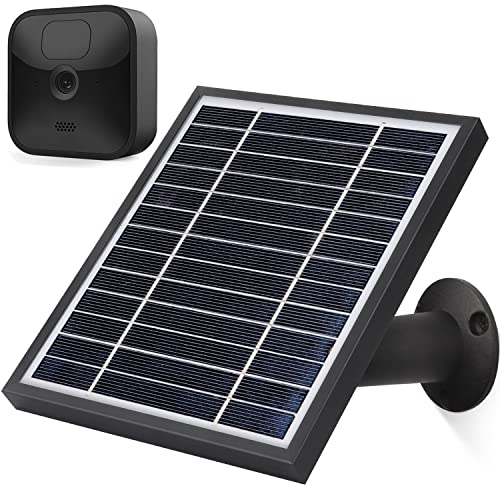 iTODOS Solar Panel Compatible with Blink Outdoor and Blink XT XT2 Camera, 11.8Ft Outdoor Power Charging Cable and Adjustable Mount,Weatherproof Aluminum Alloy Material