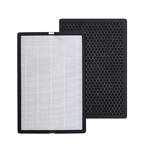 PUREBURG 2-Pack Replacement High-efficiency 3-IN-1 HEPA Filters Compatible with COLZER EPI-186 Air Purifier