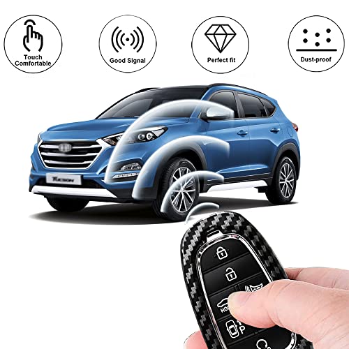 YOUTOOCAR Car Key Fob Cover with Braided Keychain Key Shell Key Remote Hard Case Key Protector for Hyundai Sonata 2020 2021 | The Storepaperoomates Retail Market - Fast Affordable Shopping