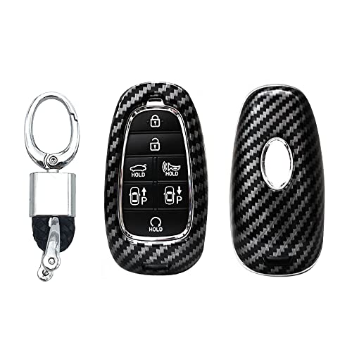 YOUTOOCAR Car Key Fob Cover with Braided Keychain Key Shell Key Remote Hard Case Key Protector for Hyundai Sonata 2020 2021 | The Storepaperoomates Retail Market - Fast Affordable Shopping