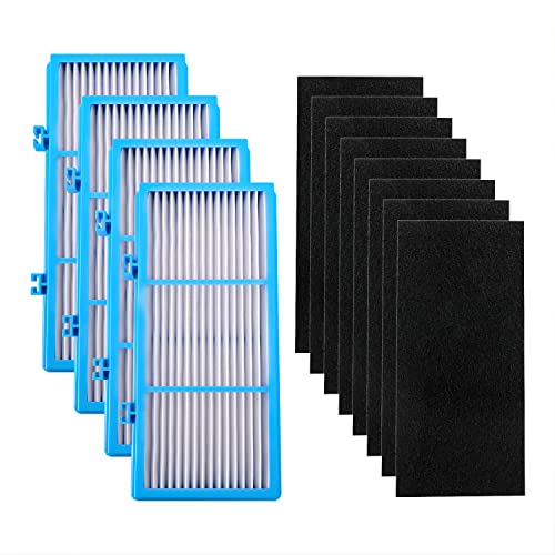HAPF30AT Filter Replacement Compatible With Holmes AER1 Type Total Air Filter,4 True HEPA + 8 Carbon Pre-Filters