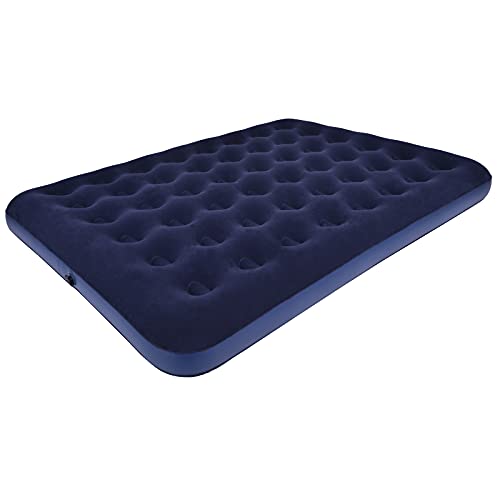 Tialoer King Camping Air Mattress Inflatable Air Bed with Flocked Top