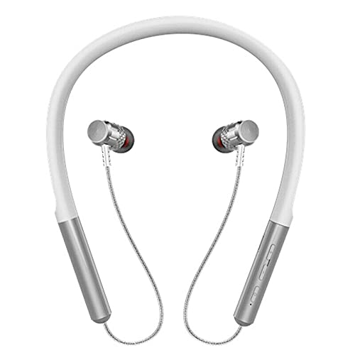 LS-03A Wireless Bluetooth Earphone Neckband with Built in Mic and TF Card Option (Silver)