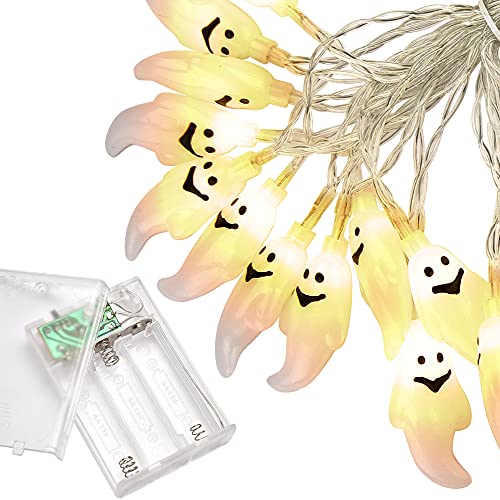 FORRADER Ghost String Lights Decor 15 ft 0.5W LED Lights , Battery Powered with 2 Modes, Halloween Decorations Outdoor & Indoor for Home/Garden/Carnival/Festivals | The Storepaperoomates Retail Market - Fast Affordable Shopping