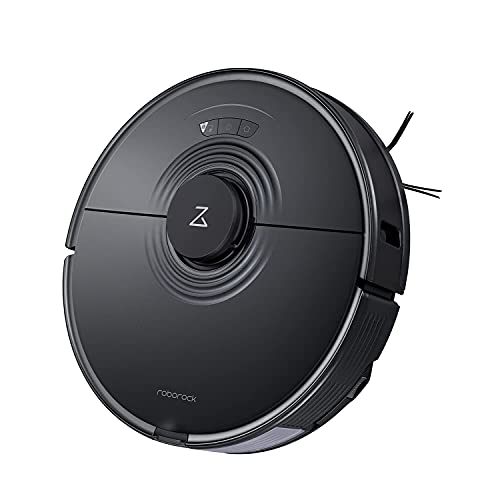 Renewed Roborock S7 Robot Vacuum and Mop with Sonic Mopping, Strong 2500PA Suction, Multi-Level Mapping, 2.4GHz WiFi Connection, Plus App and Voice Control (Black) (Renewed)