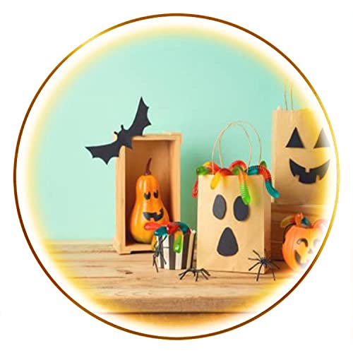 Modern LED Wall Sconce Halloween Holiday Concept with Party Gift Paper Bag Decor and Candy on Canvas Print Wall Lamp Decor Wall Lights for Bedroom Living Room Background Staircase Aisle Hotel