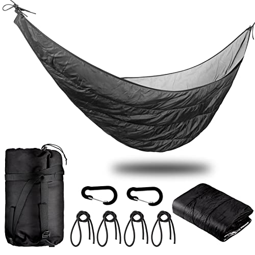 Hammock Underquilt, Anbte Under Quilts for Hammocks Single & Double Hideout Hammock Portable Full Length Lightweight for Outdoor 4 Season Camping Hiking Travel Beach Winter Adventures Backyard