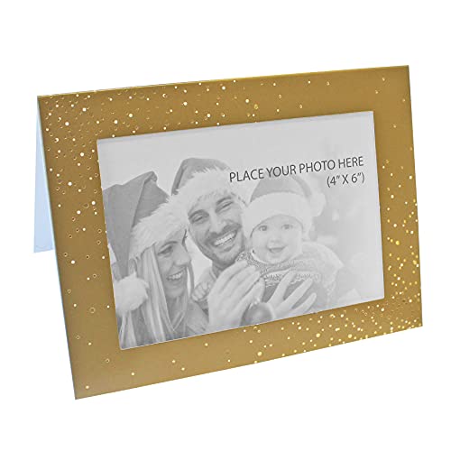 Tallon International Christmas 6 Pack Personalise your own Photo Cards – Gold