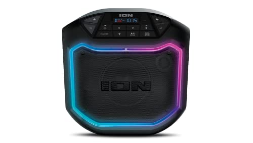 ION Audio iPA127 Game Day Party | Wireless Rechargeable Speaker System with Lights