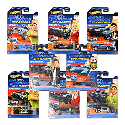 Hot Wheels Cars Hot Wheels Fast & Furious Spy Racers 10 Pack ~ Bundle with 10 Hot Wheels Fast and Furious Spy Racer Toy Cars for Kids, Adults | Hot Wheels Fast and Furious Collectible Set.