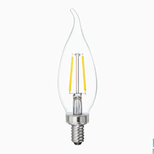 GE Refresh 40-Watt LED Candelabra Base Bulb CA11 Dimmable Daylight Bulb (6-Pack), Clear