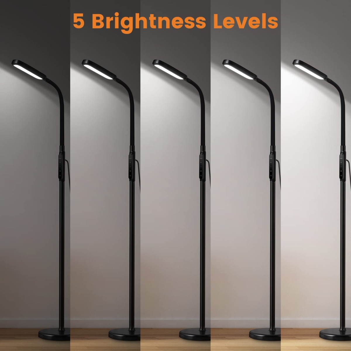 LASTAR LED Floor Lamp, 1800 Lumen Standing Lamp for Living Room with Customised Brightness and 2800k-5500k Colour Temperature, 60-min Timer & Memory Function | The Storepaperoomates Retail Market - Fast Affordable Shopping