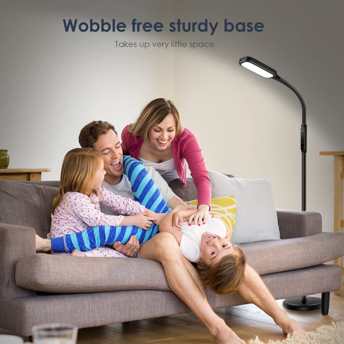 LASTAR LED Floor Lamp, 1800 Lumen Standing Lamp for Living Room with Customised Brightness and 2800k-5500k Colour Temperature, 60-min Timer & Memory Function | The Storepaperoomates Retail Market - Fast Affordable Shopping