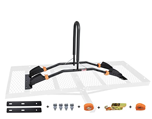 MYCAN Bike Rack Attachment for Hitch Cargo Carrier with Mesh Base, Fits 2 Bicycles(Assembly Required)