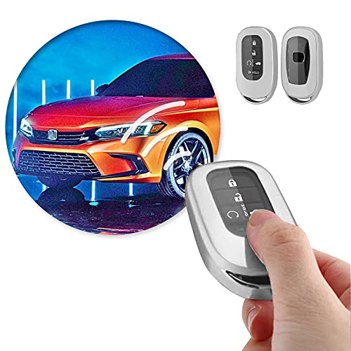 R RUIYA Key Fob Cover Case Protector for 2022 Honda Civic TPU Shell Holder Remote Keyfob Case Skin Glove Protector (Silver) | The Storepaperoomates Retail Market - Fast Affordable Shopping