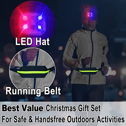 ZenNutt Beanie Hat with Light Led W/Running Belt Winter Visor Hat Christmas Stocking Stuffers Gifts for Men Women Dad Teens | The Storepaperoomates Retail Market - Fast Affordable Shopping