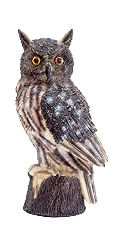 VA Horned Eagle Owl Resin Statue, Fake Owl, Fake Statue, Fake Owls, Garden Owl, Owl Décor, Realistic Owl, Owl Yard Décor, Owl.