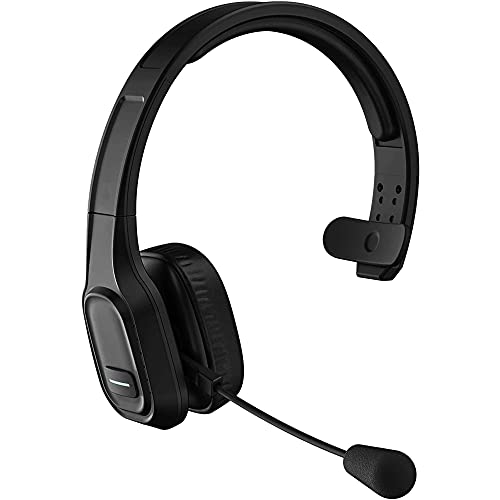 Works for Galaxy S21/Ultra/S21+/Plus/5G by Cellet PRO Wireless Headset Works for Samsung Galaxy S21/Ultra/S21+/Plus with Boom Dual V5.0 Bluetooth Plus 3.5mm 1/8 Backup Cable (Black)