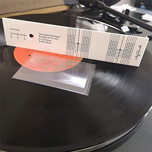 Cartridge Alignment Protractor Tool -Pickup Calibration Distance Gauge Protractor with Magnifier-Record LP Vinyl Turntable Phonograph Phono | The Storepaperoomates Retail Market - Fast Affordable Shopping