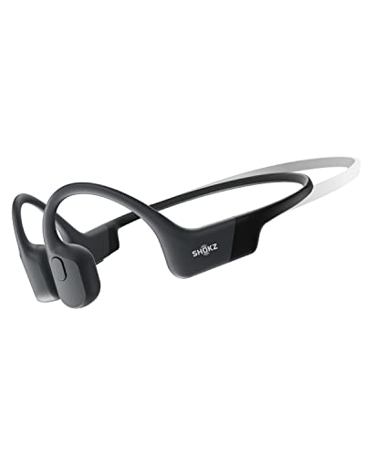 SHOKZ OpenRun Mini (AfterShokz Aeropex Mini) -Bone Conduction Open-Ear Bluetooth Sport Headphones – Waterproof Wireless Earphones for Workouts and Running – Built-in Mic, with Headband