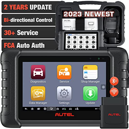 Autel Scanner MaxiPRO MP808BT, 2-Year Update [Valued $700], 2023 Bidirectional Diagnostic Tool, ECU Coding Unlock Hidden, Full Diagnose, 30+ Service, FCA Access, 2023 Upgrade of MS906 MP808 DS808