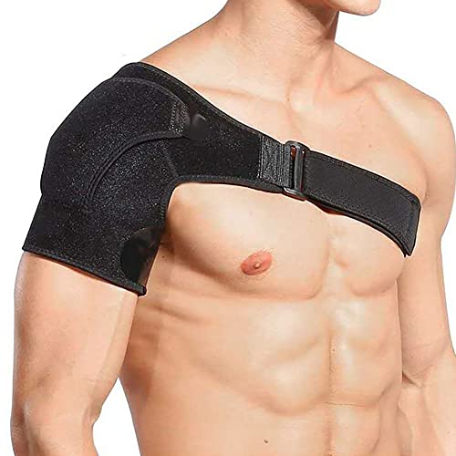 Relax Melodies Shoulder Brace Support Compression Sleeve for Torn Rotator Cuff, AC Joint Pain Relief, Shoulder Immobilizer Strap for Dislocation, Fits to Left Right Shoulder