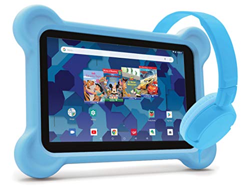 RCA Android Tablet Bundle (8″ Tablet, Audio Books, Bumper Case, Headphones) – Disney Edition Blue