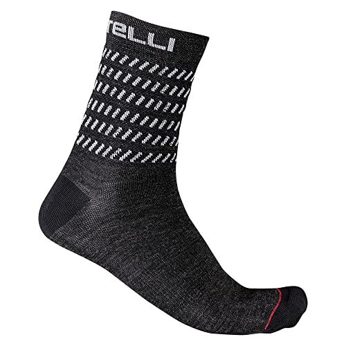 Castelli Go 15 Cycling Sock (Grey, XXL)