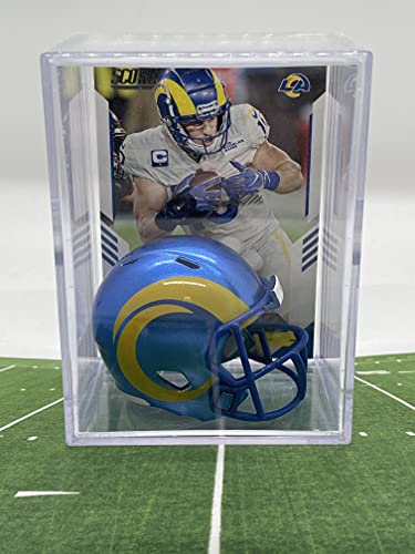 New 2020 L.A. Rams NFL Helmet Shadowbox w/Cooper Kupp card