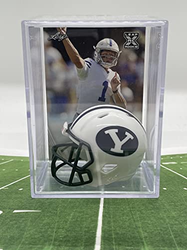 BYU Cougars NCAA Helmet Shadowbox w/Zach Wilson card | The Storepaperoomates Retail Market - Fast Affordable Shopping