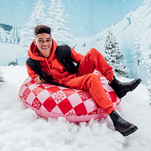 FUNBOY Winter Fun Inflatable Tube Snow Sled, Two Pack, Checkered | The Storepaperoomates Retail Market - Fast Affordable Shopping