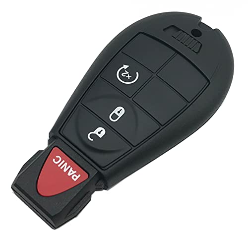 J-ACCES Key Fob Case Shell Fit for Dodge Ram Replacement Car Key Housing Outer Cover FCC ID: IYZ-C01C M3N5WY783X (1)