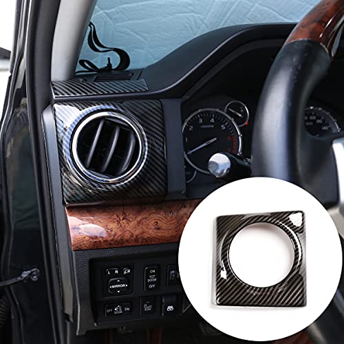METYOUCAR for Toyota Tundra 2014-2021 Side Air Conditioning Vent Outlet Decoration Cover Trim ABS plastic (Carbon fiber pattern)