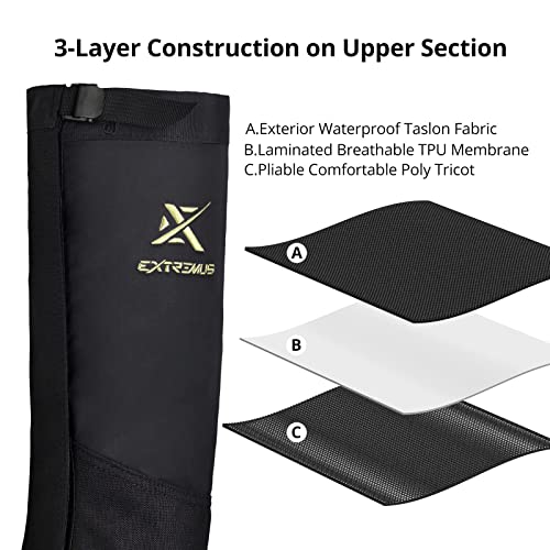 Extremus Buckwell Leg Gaiters, Waterproof Boot Gaiters for Hiking, Hunting and Walking, Breathable Mountain Climbing Gaiters for Men & Women | The Storepaperoomates Retail Market - Fast Affordable Shopping