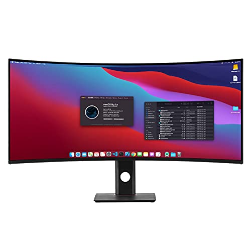 34 Inch Monitor, FHD (2560 * 1080), IPS, 144 Hz, DP, HDMI, Low Blue Light, Flicker Free, 21:9 Computer Display 3800R Curved Screen