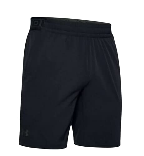 Under Armour Men’s Elevated Woven Shorts (Black, Large)