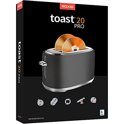 Roxio Toast 20 Pro | CD, DVD & Blu-ray Burner for Mac | Digital Media Management & Creativity Software Suite [Mac Disc]