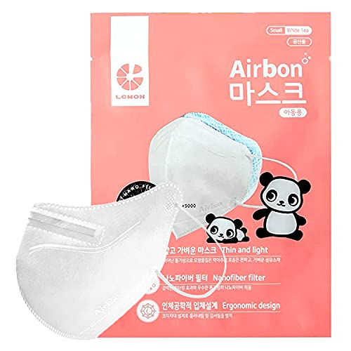 AIRQUEEN Kids Face Masks 30 Pack White – Reusable Breathable Nanofiber Face Mask for 4 to 12y Kids, Individually Packaged – Air Queen