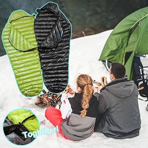 NewDoar Urltra-Light Camping Sleeping Bag 800FP White Goose Down Spring Summer Outdoor Autumn Mummy Sleeping Bag for Hiking Tent (Goose Down Black) | The Storepaperoomates Retail Market - Fast Affordable Shopping