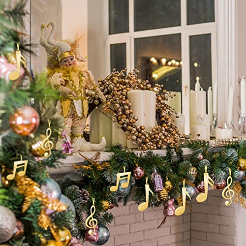 Hotop Christmas Tree Ornament Christmas Treble Clef Ornament Music Notes Wall Decor Music Notes Party Decorations Metal Christmas Tree Note Hanging Ornament for Holiday Decorations (Gold,5 Pieces) | The Storepaperoomates Retail Market - Fast Affordable Shopping