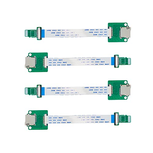 UCTRONICS Micro SD to Micro SD Card Male to Female Flexible Extender, 15cm/5.9in Micro SD Card Extension Cable Adapter Compatible with Raspberry Pi, Arduino, and 3D Printer, 4 Pack